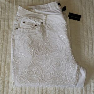 ashley stewart sequin pants